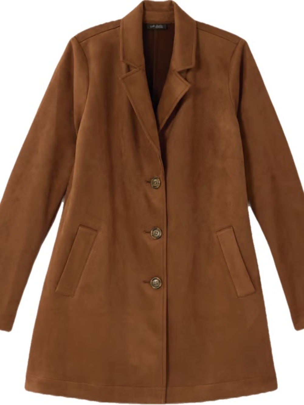 J. Jill Brown Suede Trench Coat